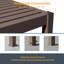Pergola à persiennes en aluminium avec auvent-280926980