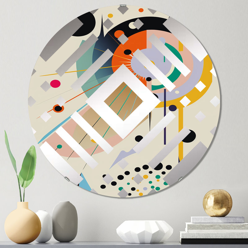 Crundwell - Miroir décoratif diamant, 23,6 po x 23,6 po