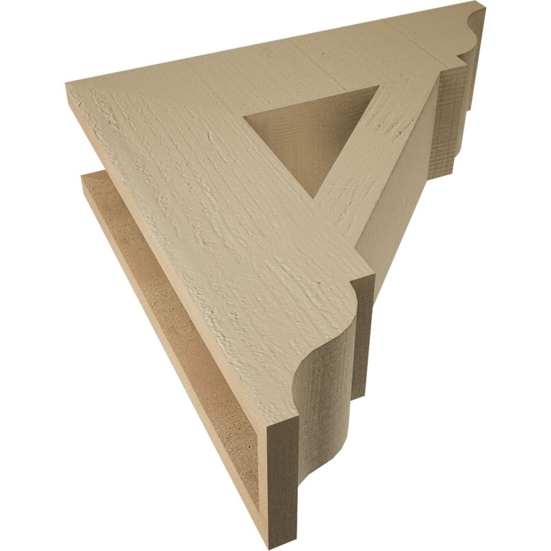 Support traditionnel en cèdre brut à grain de bois TimberThane, H 20 po x l 5,5 po x P 20 po