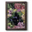 Floral on Black IV - Impression sur toile encadrée-32761605