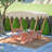 Outdoor Waterproof Solid Wood Picnic Table And Bench Set With Removable Canopy - Suitable For All-Weather Patios, Gardens, Decks, Parks, Beaches