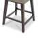 Aleksy Swivel Upholstered Counter Stool with Solid Wood Frame