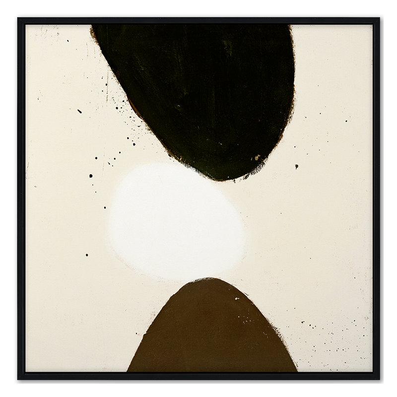 Simple 3 Print by Hall, JB, Black Floater Framed