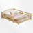 Wooden Kids Floor Bed With Safety Guardrails-1111081972-1111081970