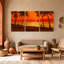 Ensemble de 3 reproductions d'art sur toile-1414041175