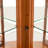 Oak Corner Cabinet With 5 Shelves And Lighting Function Curio 5-shelf Setup ,-1602716385
