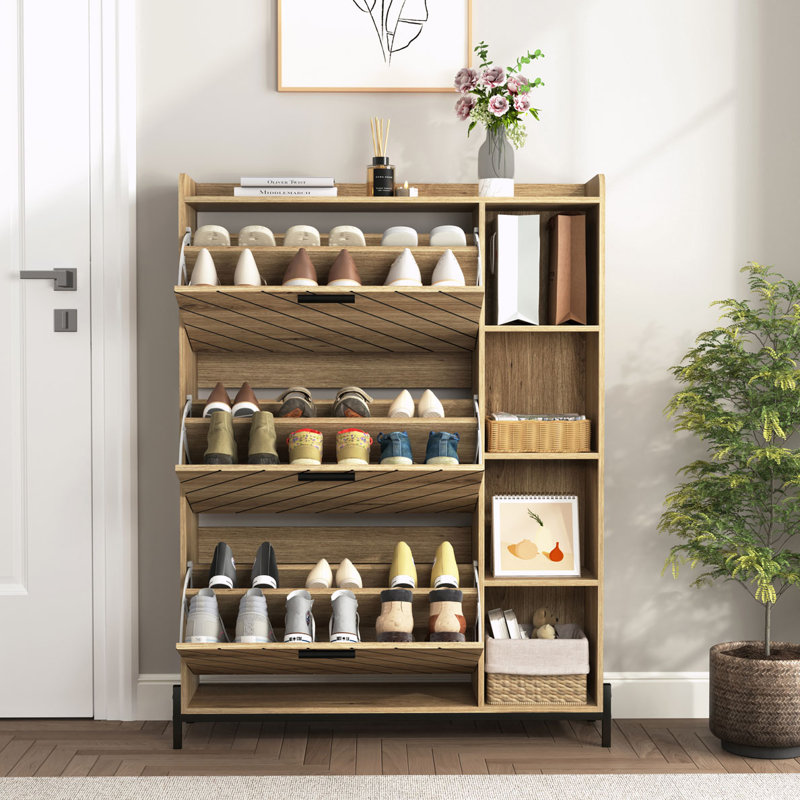 Rangement pour 18 paires de chaussures, Bois flottant