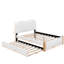 Lit plateforme tapissier avec lit gigogne-508423951