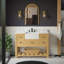 Ensemble de meuble-lavabo simple 48 po avec armoire en bois flotté Zasha et comptoir en marbre de Carrare-1234423991-1273943538