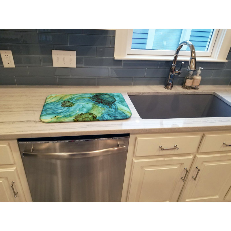 Tapis de séchage pour fleurs abstraites