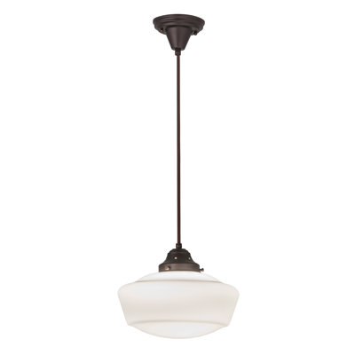 Luminaire suspendu 1 lumières scolaire single Moshier