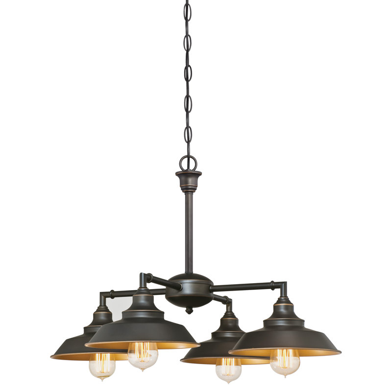 Lustre classique à 4 lumières Iron Hill