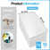 10Pcs 2 ft. x 4 ft. Drop-in PVC Rectangle Ceiling Tile,Smooth Wall Paneling (80 Sq.ft./Case)