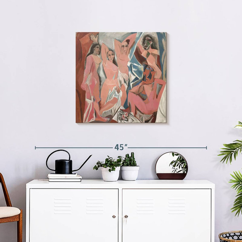 Les Demoiselles D'Avignon, H 24 po x l 24 po