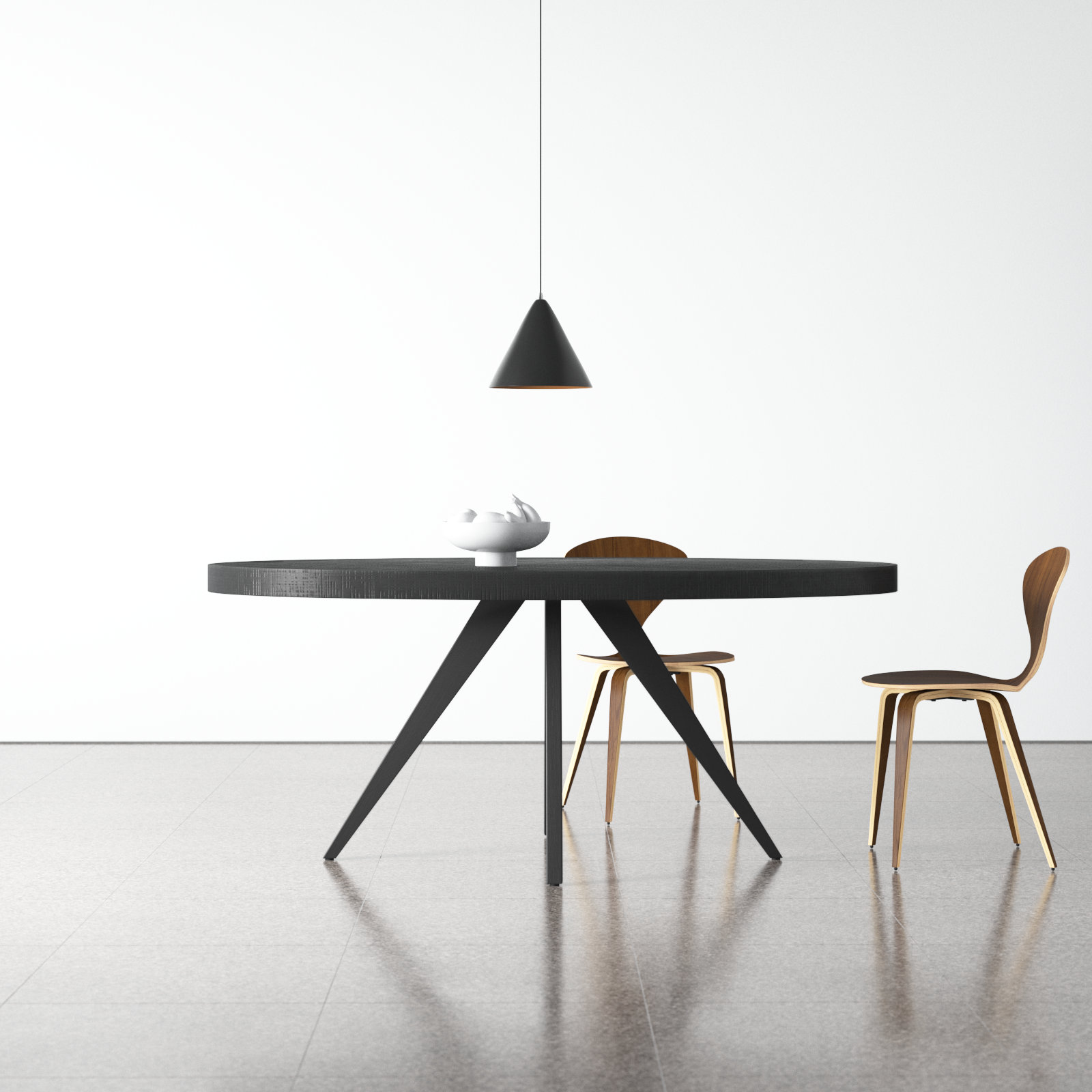 Carlo 72'' Dining Table, Black
