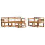  Outdoor Sofa Set Solid Acacia Wood Sectional Garden Furniture Modern