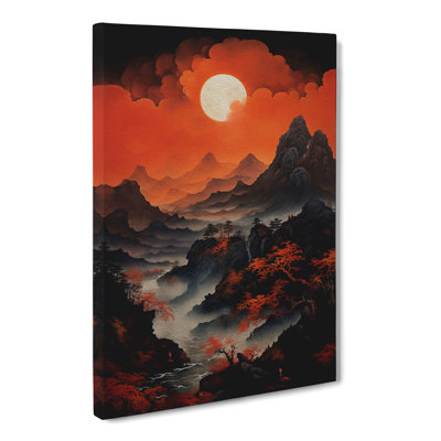 Japanese Mountains Baroque - Print