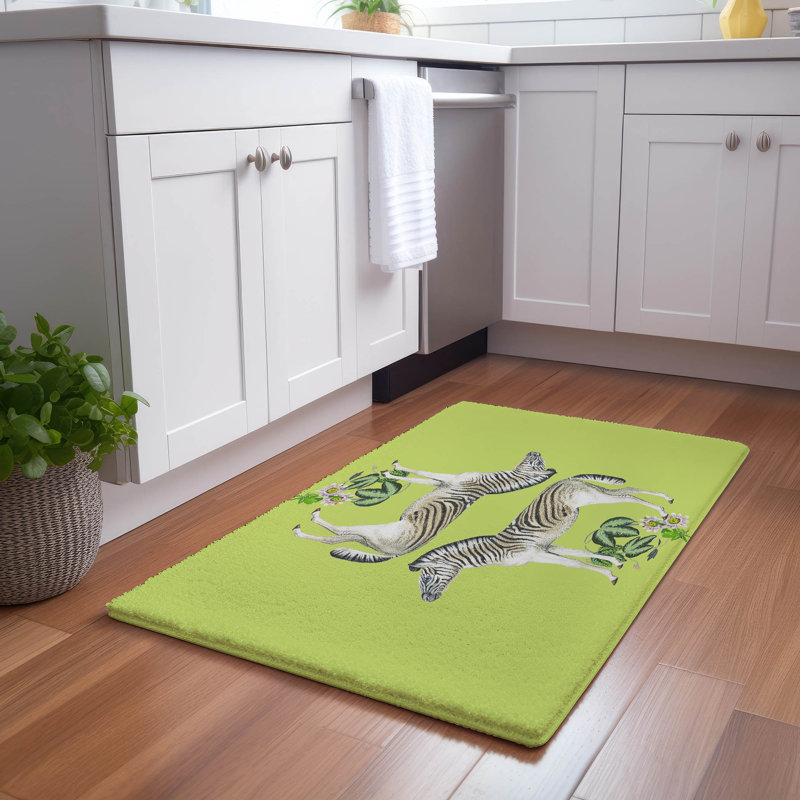 Animal Print Area Rug, Tang, Rectangle 1'8" x 2'6"