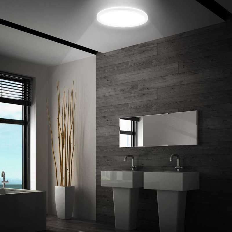 Dael Plastic LED Flush Mount