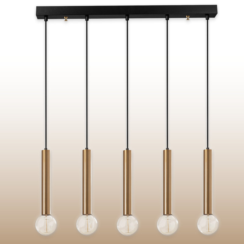 Luminaire suspendu linéaire 5 lumières Minimalist Aurora