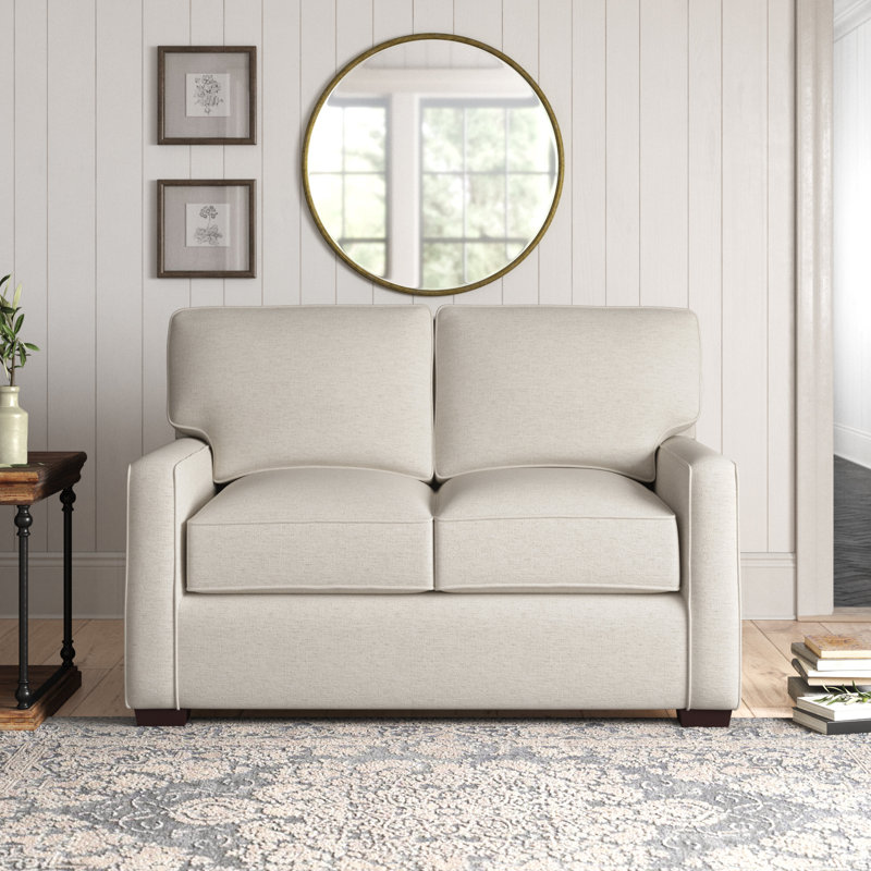 Causeuse rembourrée 56 po Taylor, Beige Polyester
