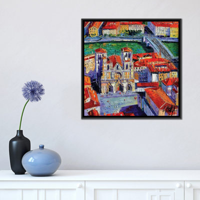" View Over Cathedral Saint-Jean, Lyon " by Mona Edulesco