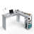 Techni Mobili Modern L-Shaped Desk With Side Shelves