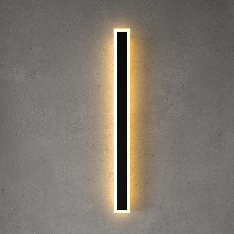 Lampe murale extérieure Immense IP65 / câblée - chaude 3000K, H 60 po x l 3,5 po x P 2,5 po