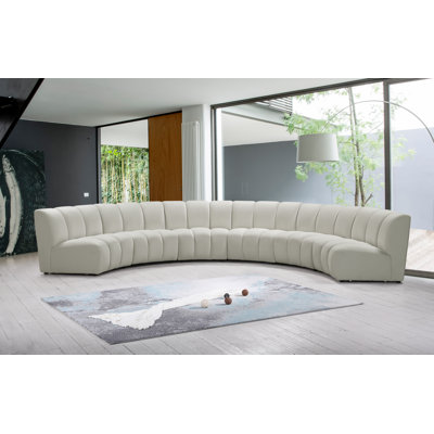 Akvile Upholstered Curved Sectional Symmetrical