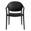 Ensemble de 4 chaises de patio empilables avec dossier incurvé, fauteuil d'extérieur en plastique, aucun assemblage requis-1115361053-1115361055