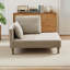 Chaise longue moderne de 50 po avec accoudoir gauche, fauteuil inclinable en chenille avec coussins décoratifs pour salon, chambre à coucher, coin lecture-158922029