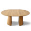 Ensemble de table de salle à manger ronde à ovale de 47 à 83 po, table de salle à manger à piédestal moderne en bois avec chaises demi-tonneau-1360210378-1360210419