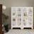  Modern Glass Door Display Cabinet with 3 Adjustable Shelves-1506801300