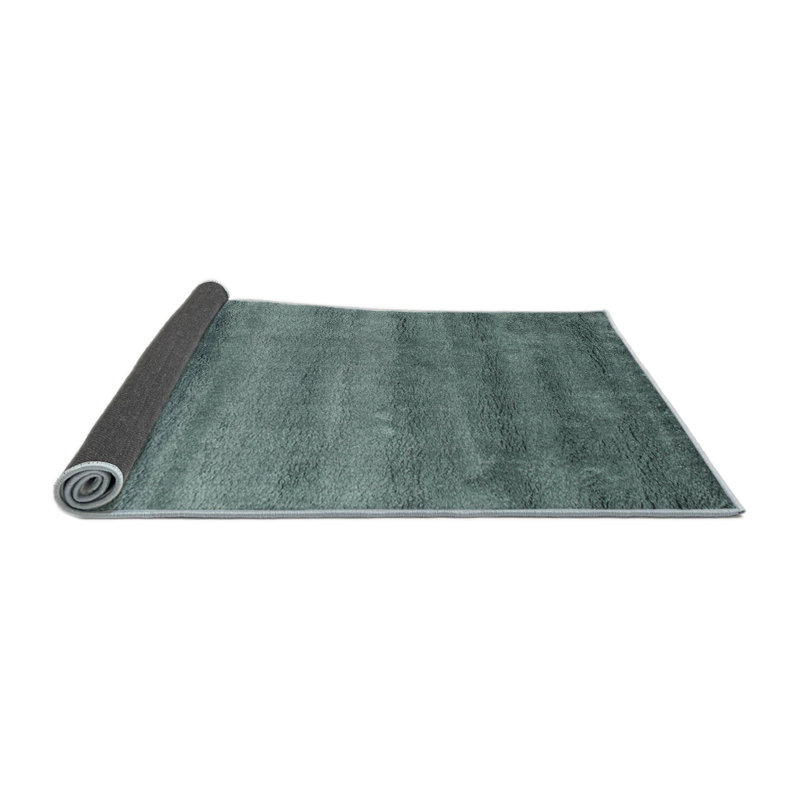 Tapis de zone vert contemporaine, Carré 5 pi