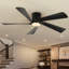 Ventilateur de plafond moderne 52 po avec lumière et télécommande Karlena-1680906987