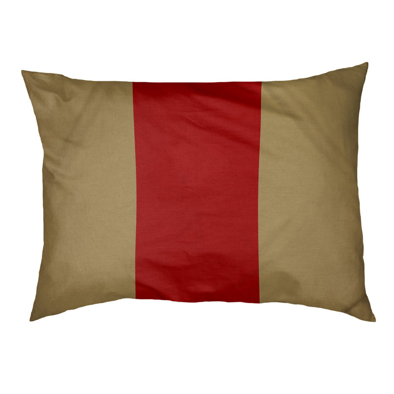 Coussin de lit pour chien Cincinnati, Grand (l 50 po x P 40 po x H 7 po), Gold/Red