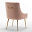 Chaise d'appoint en velours beige Baudel-1563904540