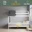 Lit simple en bois avec clôture-1344018334