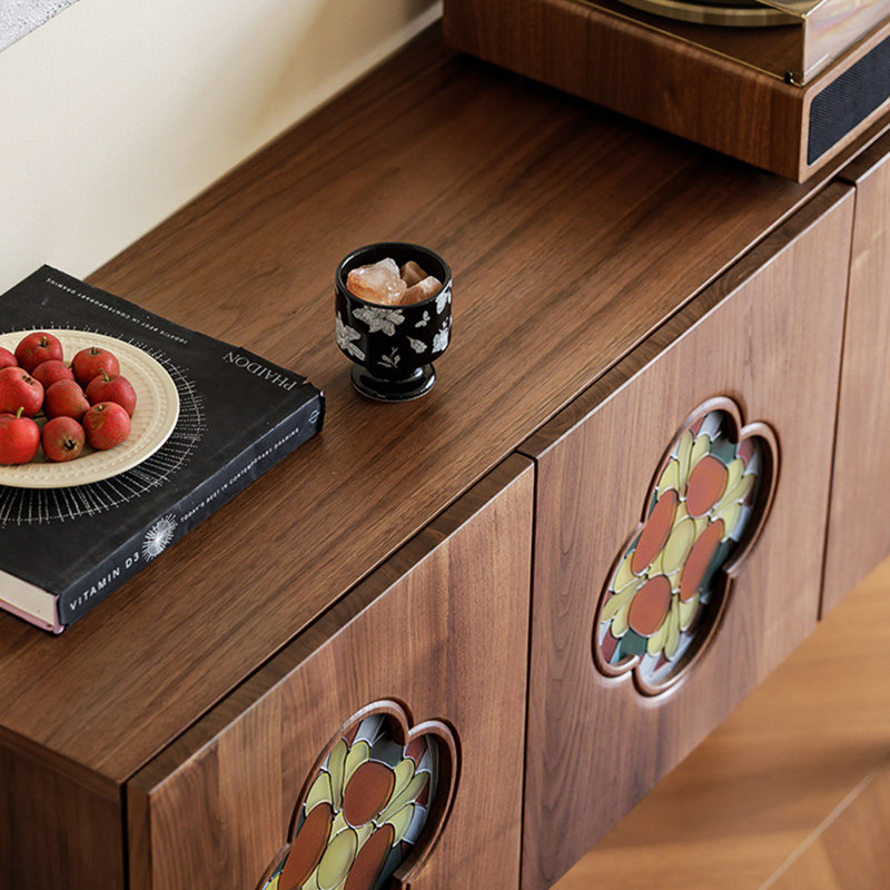 Buffet rétro de style chinois minimaliste