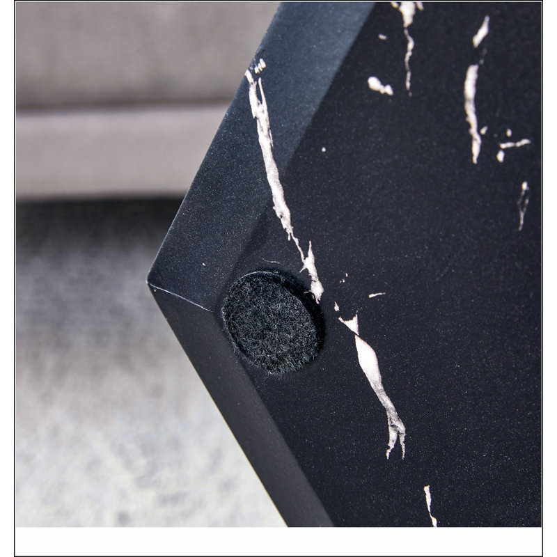 Ensemble de tables basses Modern Minimalist, Noir