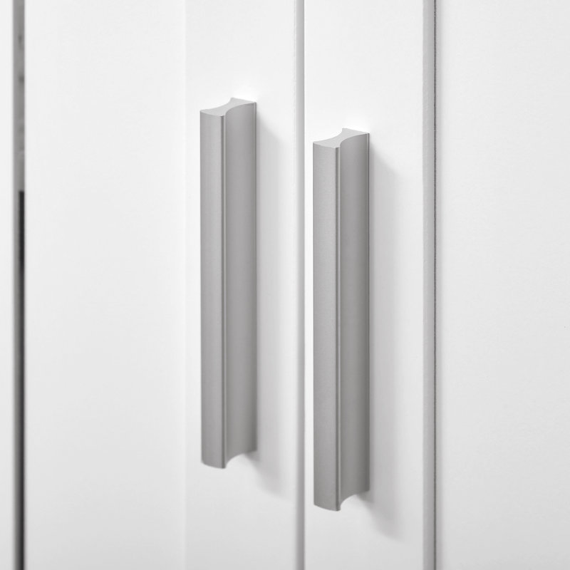 Armoire de meuble-lavabo moderne sous le comptoir avec 2 portes, armoire de salle de bain piédestal sous le lavabo, meuble-lavabo avec tablettes réglables, blanc