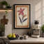 Burgundy Study Botanical - Wrapped Canvas-896865132-896865135