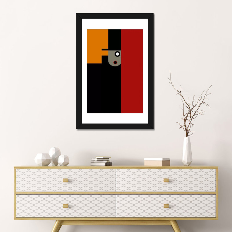 « the conspirator », impression sur toile, Papier d'art encadré noir, Blanc, H 32 po x l 24 po x P 1 po