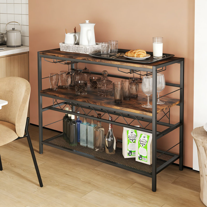 Table à vin avec rangement Industrial