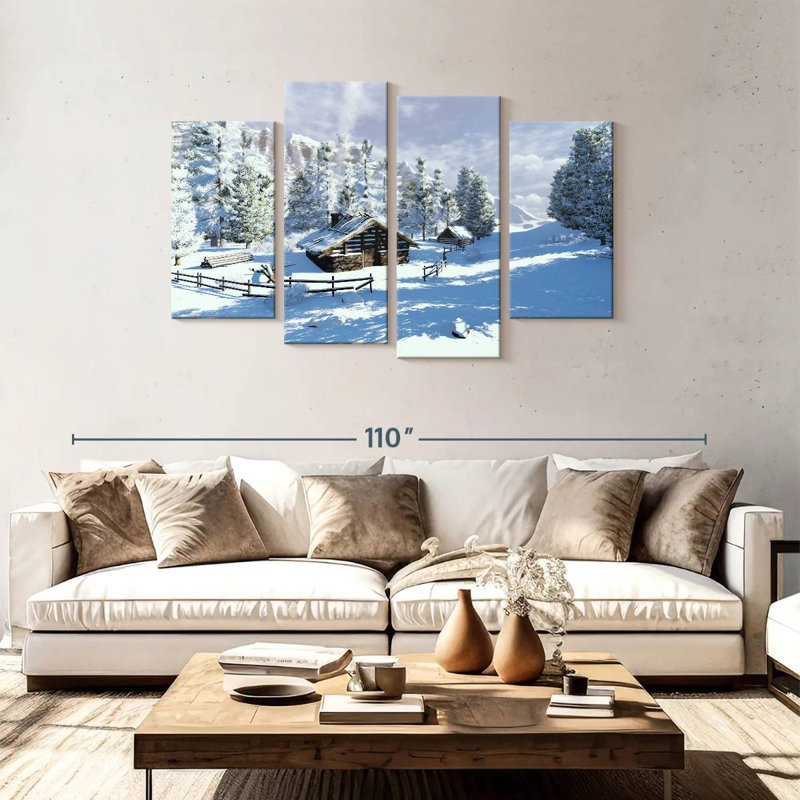 Chalet d'hiver confortable Alvord, H 48 po x l 75 po
