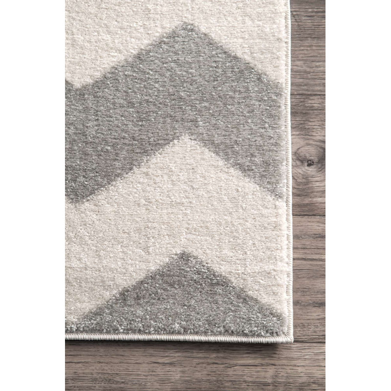 Tapis gris Aairah, Rectangle 6 pi 7 po x 9 pi