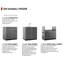 Armoire modulaire autoportante 4 pièces l 97 po x P 24 po Outdoor Kitchen