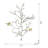 17X5.5X22" Metal Branch Wall Sculptures With Bird Accents, Set Of 2
