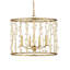 Adagio 4 - Light Wrought Iron/Crystal Chandelier