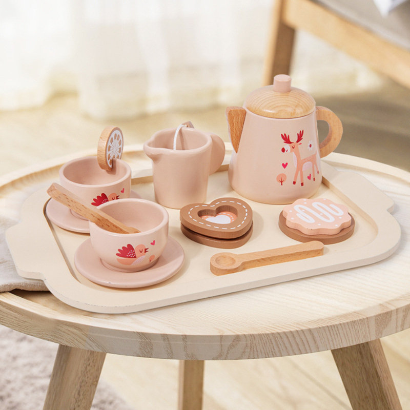 Wooden Tea Sets Play Kitchen Dishes/Tea Set